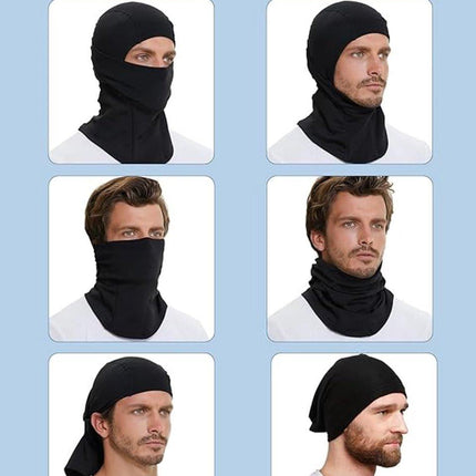 Face mask - Winter Sturmhaube Fahrrad Motorrad Ski Schlauchschal (Unisex) Black.