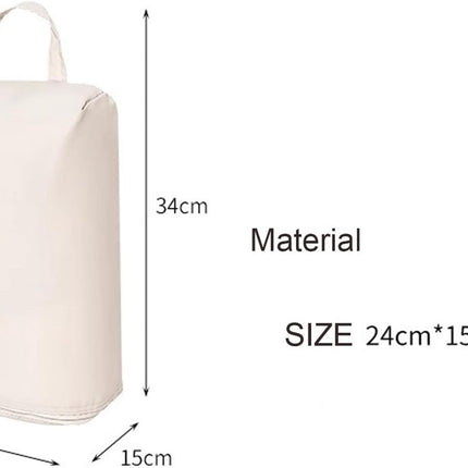 2 Shoe Storage Bags - Travel and Home Organization - Sealed and waterproof shoe organizers, breathable and odor-free for freshness (grey).