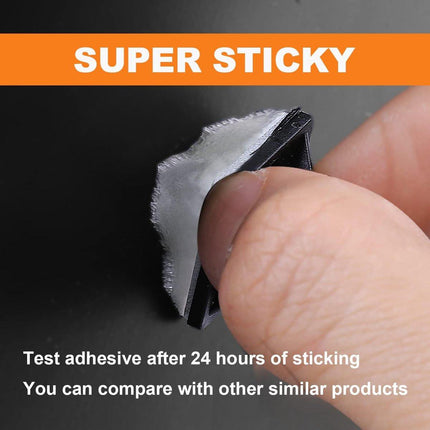 100 pieces 25 mm × 25 mm self-adhesive cable tie base holders (white).