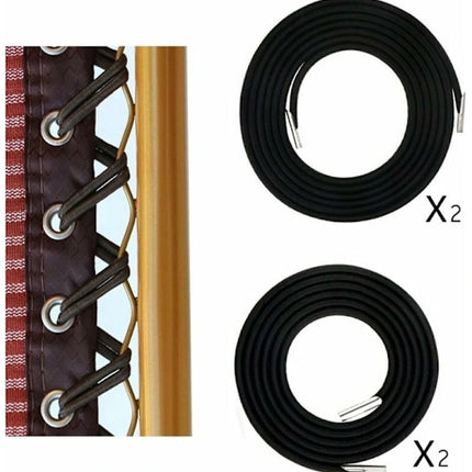 Elastic band for 1 set – Black, 2 long + 2 short (export model).