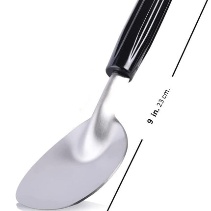 Robust ice cream scoop with non-slip handle - stainless steel ice cream scoop - perfect for scooping and serving hard frozen desserts..