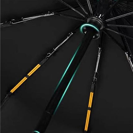 Folding umbrella 12-foot umbrella men and women windproof large size rainproof sun-resistant foldable.