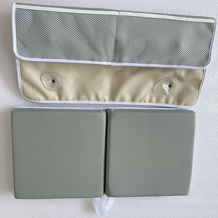 Bath Knee Cushion & Elbow Cushion Set – Thick, quick-drying, with organizer.