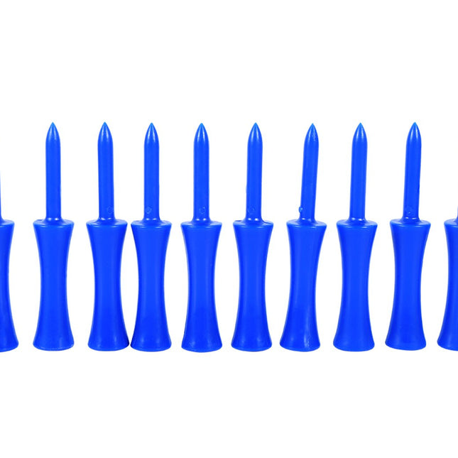 Plastic Golf Tees 100-piece – Blue, 68mm, random color – Golf accessories – Golf set – Golf tee