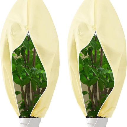 Winter covers for outdoor plants 120x180 cm - 2-pack - Frost protection - Reusable - With drawstring.