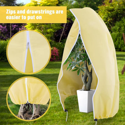 Winter covers for outdoor plants 120x180 cm - 2-pack - Frost protection - Reusable - With drawstring.
