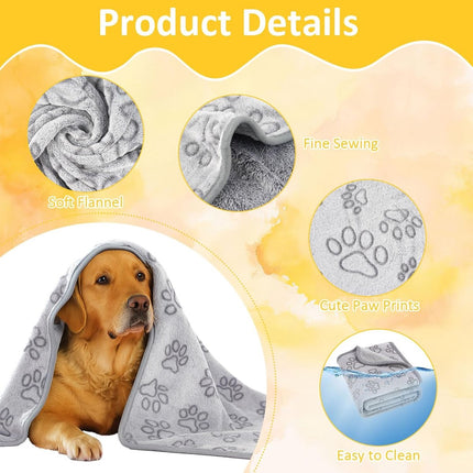 76x104cm Dog  - ets for medium-sized dogs, cats, Premium soft dog  - ets for small dogs, washable, Puppy  - et, Dog supplies for puppies (grey).