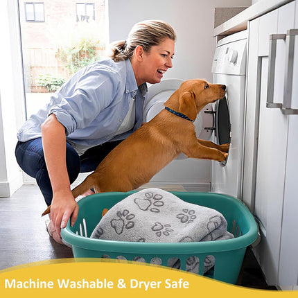 76x104cm Dog  - ets for medium-sized dogs, cats, Premium soft dog  - ets for small dogs, washable, Puppy  - et, Dog supplies for puppies (grey).