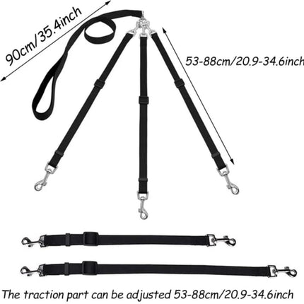 3-in-1 Dog Leash – Adjustable, detachable, for medium-sized dogs.