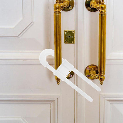 Child lock cabinets - Cabinet security for children - for cabinets and refrigerators - 5 pieces - White.