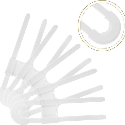 Child lock cabinets - Cabinet security for children - for cabinets and refrigerators - 5 pieces - White.