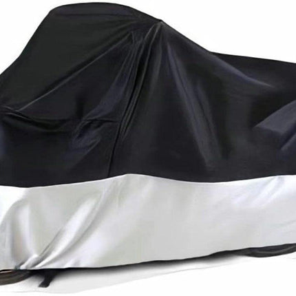 Motorcycle cover, Waterproof car cover with lock holes and storage bag, suitable for motorcycles up to 245 cm.