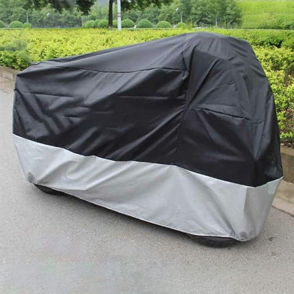 Motorcycle cover, Waterproof car cover with lock holes and storage bag, suitable for motorcycles up to 245 cm.