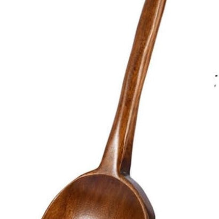 Wooden cooking spoons - 1 piece, 27 cm long spoons - For stirring, tasting, and turning food - Large wooden cooking spoons - Suitable for cooking and crafting.