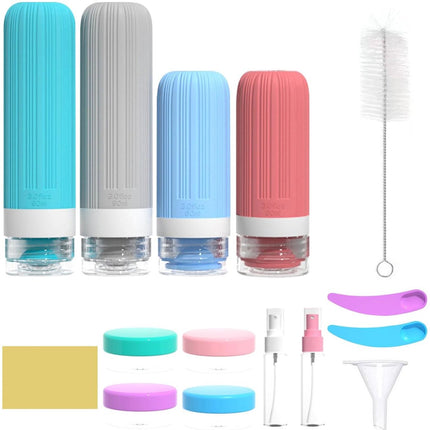Travel Bottles with Case - Travel Accessories - Cosmetic Jars - Travel Bottles - Suitable for Toiletries - Eco-Friendly and Portable (1 piece).