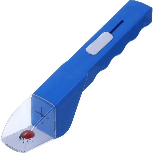Portable, transparent insect observation box with a quick-opening lid, suitable for outdoor research and scientific projects, and convenient for entomological research..