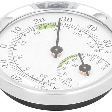 Dial Thermometer-Hygrometer Mini - -30~50℃ - For Refrigerator & Cigar Box.
