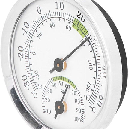 Dial Thermometer-Hygrometer Mini - -30~50℃ - For Refrigerator & Cigar Box.