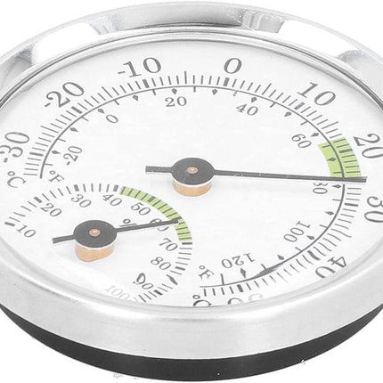 Dial Thermometer-Hygrometer Mini - -30~50℃ - For Refrigerator & Cigar Box.
