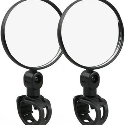Motorcycle rearview mirror - bicycle rearview mirror 360-degree rotatable auxiliary convex mirror - bicycle rearview mirror on the handlebars
