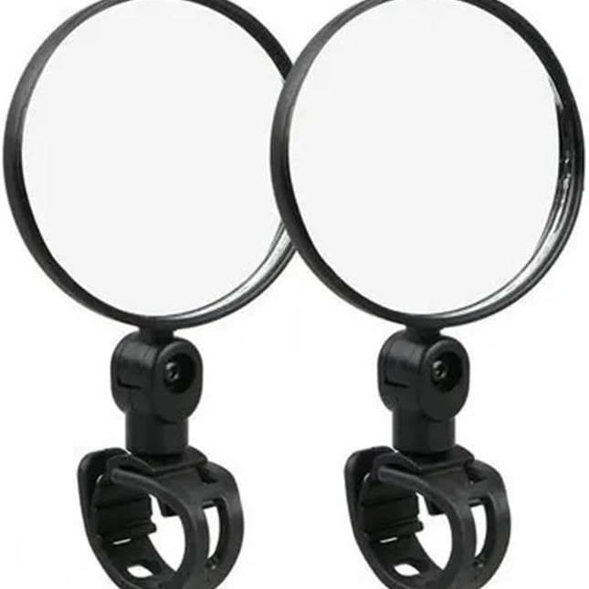 Motorcycle rearview mirror - bicycle rearview mirror 360-degree rotatable auxiliary convex mirror - bicycle rearview mirror on the handlebars