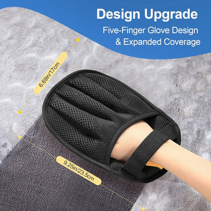 cat hair remover - Pet hair remover - 2 pieces pets - Gloves for animal hair - Five-finger electrostatic gloves with animal hair.