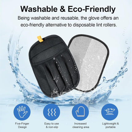 cat hair remover - Pet hair remover - 2 pieces pets - Gloves for animal hair - Five-finger electrostatic gloves with animal hair.