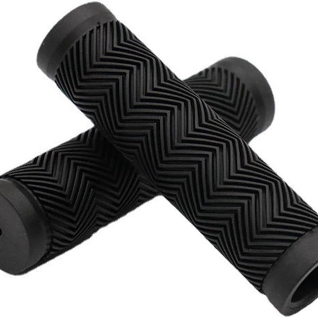 Bicycle handlebar grips - 90 mm long - suitable for bicycles, mountain bikes, beach cruisers, scooters, and folding bikes - soft, comfortable, and non-slip.
