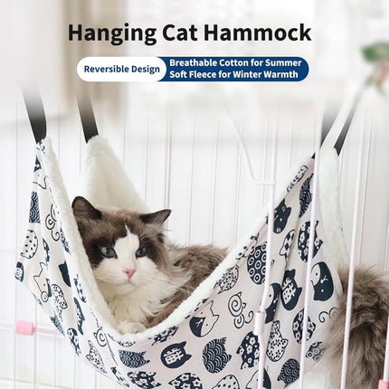 Cat Basket - Cat Hammock - Adjustable, soft, hanging pet bed - Suitable for cats, ferrets, puppies, rabbits and small animals (2 pieces).