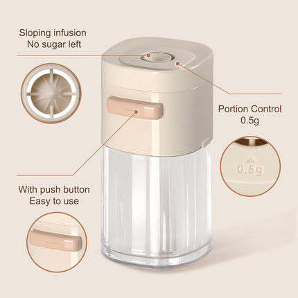 6.4 oz shaker with lid - suitable for kitchen spice tools.