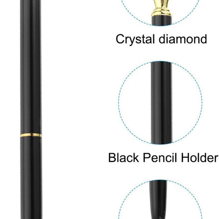 Ballpoint pen - 20 pieces - Metal casing - Black ink - Suitable for weddings, office occasions, etc. - Black.