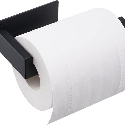Toilet paper holder without Bohren - Selbstklebender Toilet paper roll holder, Toilet paper holder from Edelstahl - Toilet paper holder for kitchen and bath - Black.