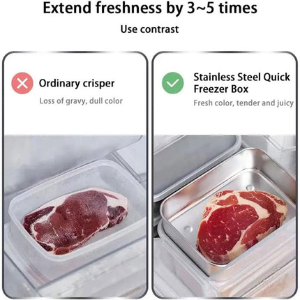6 Food Containers with Lids - Reusable, Stackable, Waterproof - Stainless Steel - Suitable for Oven, Refrigerator, and Dishwasher - 13.5*10.5*6 cm (500 ml).