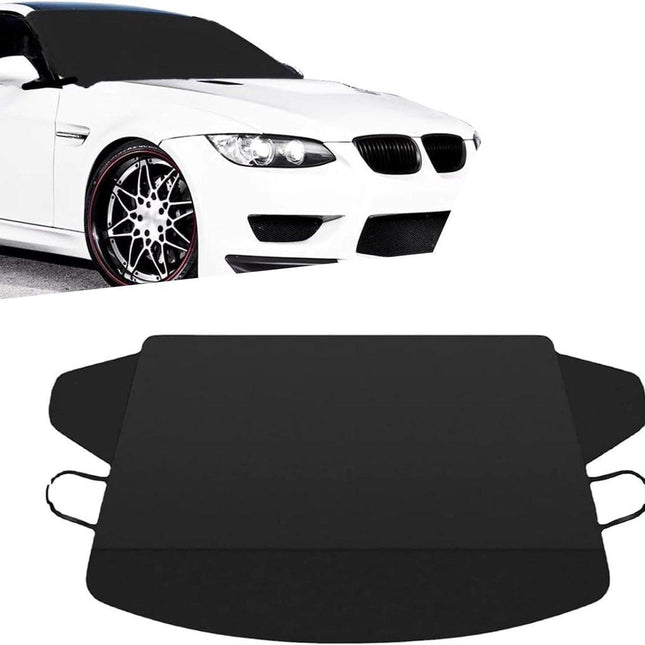 Car Window Protection - Windproof and Snowproof - 600D Oxford Fabric Windscreen Protection - Universal Type - Suitable for most cars.