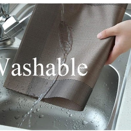 Placemats - Heat-resistant, non-slip placemats - Easy-to-wipe and clean woven placemats - Suitable for dining tables - Set of 6 pieces - Chocolate brown.