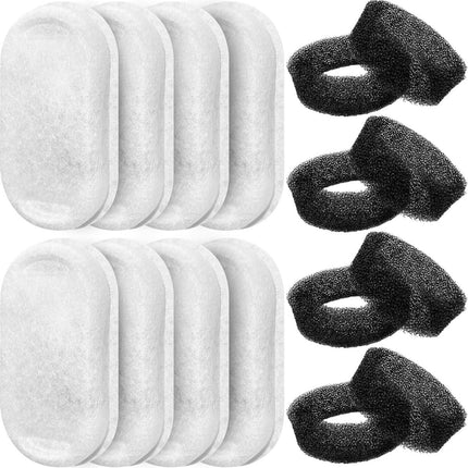 Filter cartridges - For pet water dispensers - including 8 cat fountain filters and 8 pump sponges.