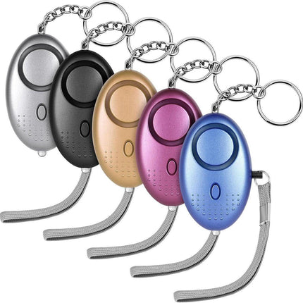 Pieces - 140 dB - Personal Alarm - With LED Flashlight And Keychain - Personal Pocket Alarm - Pepper Spray - Panic Alarm - Anti-Wolf Whistle - Keychain - Portable - For Women, Girls And the Elderly - Repelling / Deterring / Self-Defense.