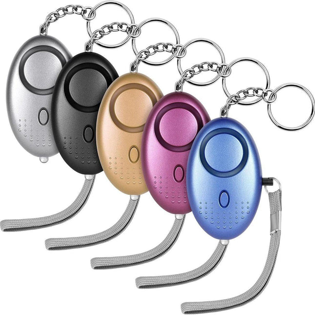 Pieces - 140 dB - Personal Alarm - With LED Flashlight And Keychain - Personal Pocket Alarm - Pepper Spray - Panic Alarm - Anti-Wolf Whistle - Keychain - Portable - For Women, Girls And the Elderly - Repelling / Deterring / Self-Defense.