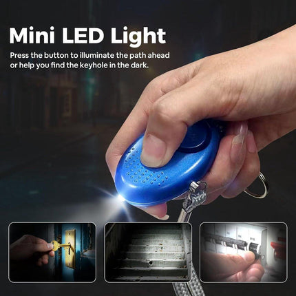 Pieces - 140 dB - Personal Alarm - With LED Flashlight And Keychain - Personal Pocket Alarm - Pepper Spray - Panic Alarm - Anti-Wolf Whistle - Keychain - Portable - For Women, Girls And the Elderly - Repelling / Deterring / Self-Defense.