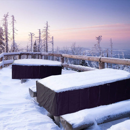 Garden furniture cover - waterproof - durable - 210D Oxford cloth - 240*140*90cm - black - outdoor - Protective cover for garden table and chair - Dustproof and waterproof.