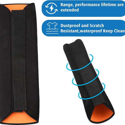 E-Bike Battery Protective Cover - Integrated Battery Cover - Integrated Battery Cover - Battery Cover Electric Bike or E-Bike - Protective Cover for Luggage Rack Battery of Electric Bike - Bicycle Battery Protective Cover - Battery Cover - Universal - Bla.