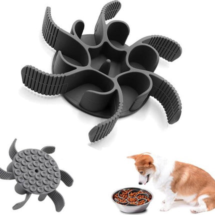 Anti-Gulp Bowl for Dogs and Cats - Anti-Gulp Dog Food Bowl - Slow Feeder - Slow Bowl Eat Slow - Anti-Gulp Feeding Mat - Dog Bowl - Dog Food Bowl - Dog Food - Dogs - Pet Food Bowl - Healthy Food for Small to Large Dogs - Black.