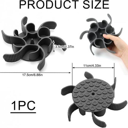 Anti-Gulp Bowl for Dogs and Cats - Anti-Gulp Dog Food Bowl - Slow Feeder - Slow Bowl Eat Slow - Anti-Gulp Feeding Mat - Dog Bowl - Dog Food Bowl - Dog Food - Dogs - Pet Food Bowl - Healthy Food for Small to Large Dogs - Black.