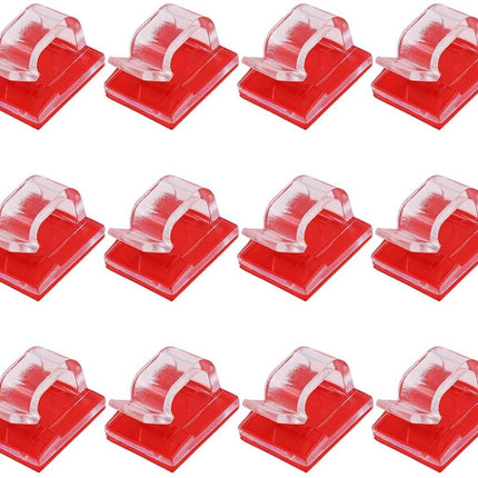 Cable Clips - 100 Pieces - Cable Holder - Halloween - Christmas - Nail Clip - Cable Tie - Clips - Cable Channel - Ties - Cable Lock - Cable Channels - Roof Hooks - Cable Clamp - Transparent - Strong clamping force - very for Party / Halloween / Christmas.