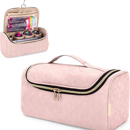 Travel Case Suitable for Dyson Hair Dryer - Hair Styler Storage Bag - Straightener Attachment Travel Bag - With Compartments for Dyson Accessories - Hair Curler Accessories - Women's Toiletry Bag - Storage Bag - Travel Bag - Travel Pouch - Organizer - Pin.