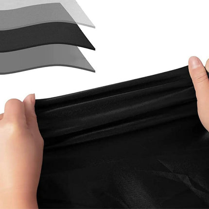 Waterproof Garden Set Protective Cover with Drawstring and Good Drainage - W242 x L160 x H100CM - Black Garden Furniture Cover - Garden Furniture Cover - Garden Set Cover - Lounge Set Cover - Garden Table Cover.