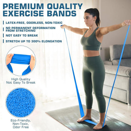 3 pieces - Resistance bands - Silicone exercise bands - With different resistance intensities - Silicone exercise bands - Exercise bands for training, physiotherapy, stretching, recovery, Pilates, rehabilitation and yoga.