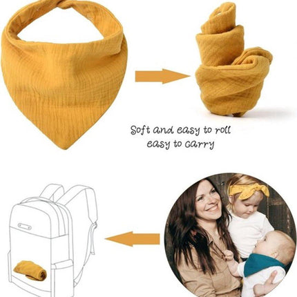 Baby Bibs - Set of 10 - Soft - Washable - Bibs - Drool Bibs - Drool Cloths for Babies and Children - Baby Bibs - Burp Cloths - Baby Neck Scarf - Adjustable Snap Fastener - Perfect for Feeding, Drooling, and Clothing Protection.