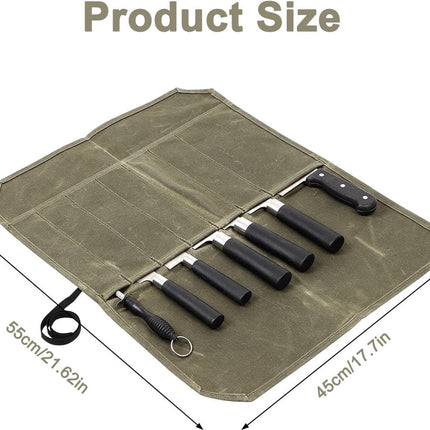 Chef Tools Protector - Roll Case Knife Folder - Cookware - Chef's Fashion - Knife Folder - Knife Bag - Storage Bag - Knife Set Storage Bag - Knife Case for 12 Knives - Kitchen Set - Chef Knife Roll Bag - Portable Knife Bag - Knives Not Included!.