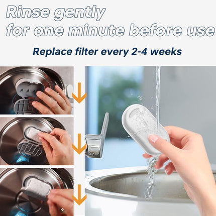 Cat Drinking Fountain Filters - 24 x Cat Fountain Filters - Filter Cartridges for Pet Water Dispensers - Drinking Fountain Filter Refills - Water Filter & Sponge Filter - Cat Water Fountain Accessories - 12 Cat Fountain Filters and 12 Pump Sponges.